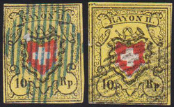 5655108: Rayon II, gelb, ohne Kreuzeinfassung (Diverse) - Stempel