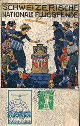 5659: Schweiz Flugpostmarken - Stempel