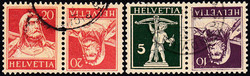 5655153: Schweiz Kehrdrucke - Zusammendrucke