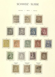 SCHWEIZ - 1862/1999, sehr umfangreiche gest. Sammlung in zweidicken ...