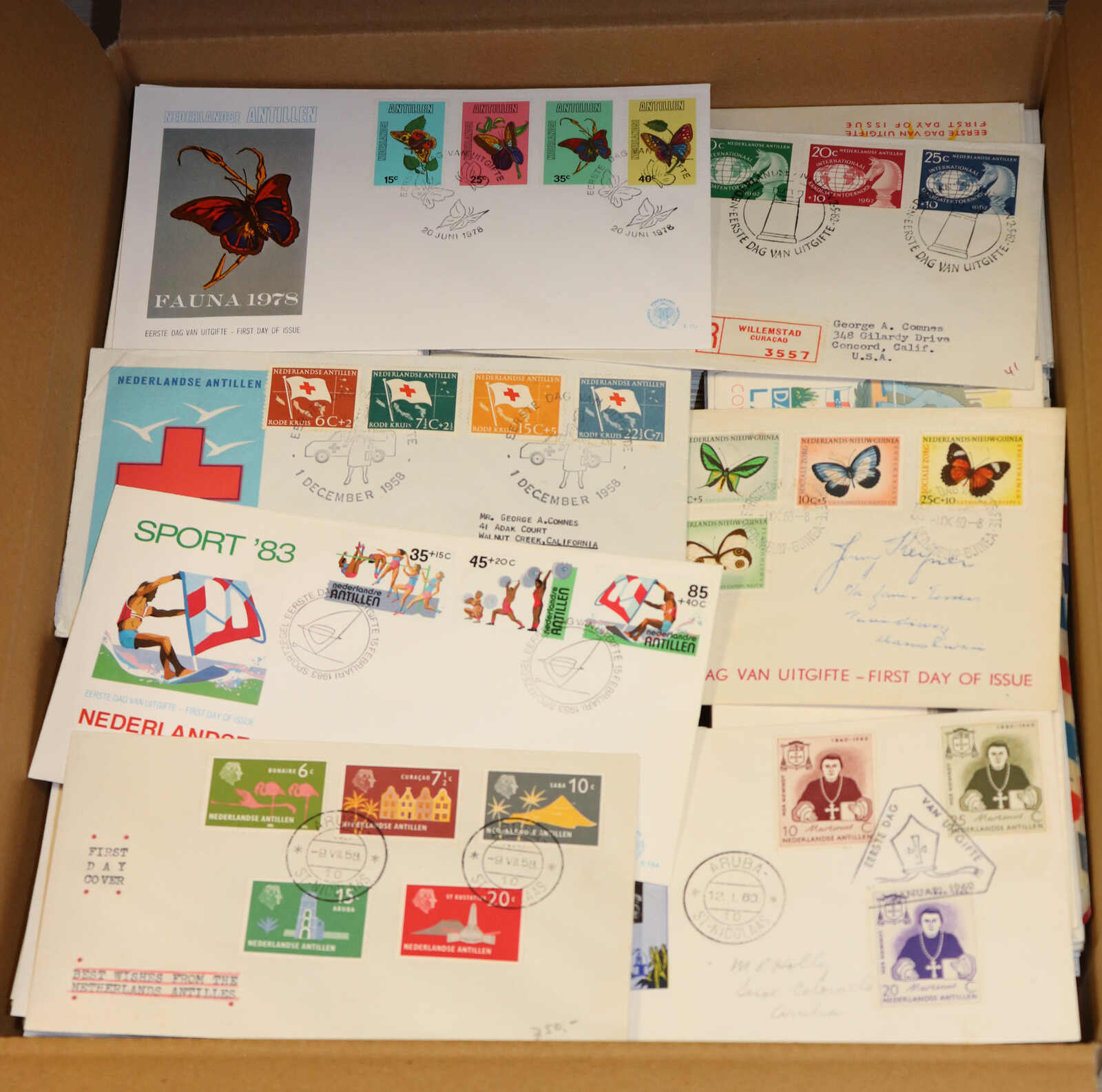 NIEDERLÄNDISCHE ANTILLEN - 1960/90, enormer Bestand von circa ...