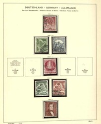 BERLIN - 1948/90, schöne gest. Sammlung in zwei Schaubek-Alben mit ...