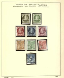 BERLIN - 1948/90, schöne gest. Sammlung in zwei Schaubek-Alben mit ...