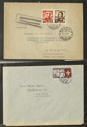 SCHWEIZ - reichhaltige Sammlung Briefe und Karten mit vielenschönen ...