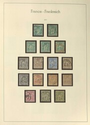 FRANKREICH - 1876/1975, umfangreiche Sammlung in zwei ...