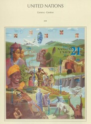 UNO GENF - 1949/2001, schöne postfr. Sammlung, komplett mit allen ...