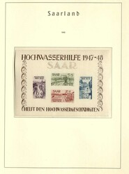 NEUSAAR - 1947/59, saubere postfr. Sammlung, in den Hauptnummern ...