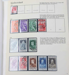 ITALIEN - 1851/1991, Sammlung im Behrens-Vordruckalbum, beginnend mit ...