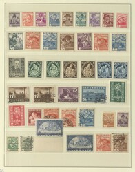 ÖSTERREICH - 1922/37, interessante Sammlung im Lindner-Ringbindermit ...