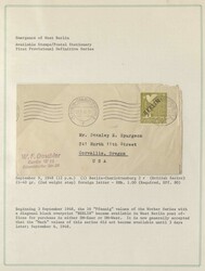 BERLIN - 1945/51, interessante Sammlung mit circa 90 Briefen, Karten ...