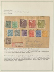 BERLIN - 1945/51, interessante Sammlung mit circa 90 Briefen, Karten ...