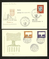 NEUSAAR - reichhaltige Sammlung Briefe, Karten und FDC im Briefalbum. ...