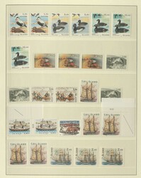 ALAND - 1984/2005, umfangreiche Sammlung im dicken Lindner-Ringbinder ...