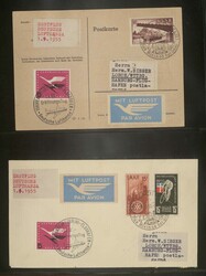 SAAR/FLUGPOST - wundervolle Kollektion von 138 meist verschiedenen ...