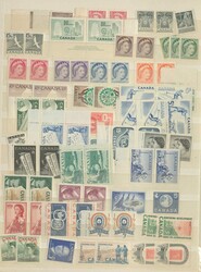 KANADA - reichhaltige postfr. Partie im großen Einsteckbuch, ...