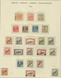 UNGARN/ARAD - interessante Sammlung der Aufdruckausgaben aus ...