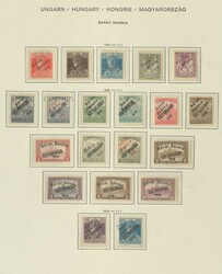 UNGARN/BANAT - interessante ungebrauchte Sammlung ...