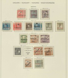 UNGARN/BARANYA - reichhaltige Kollektion der Aufdruckausgaben ...