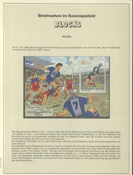 BENELUX - 1985/98, postfr. Sammlung verschiedener Blocks der Gebiete ...