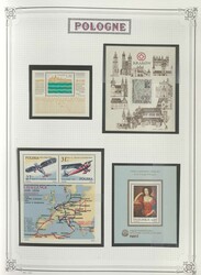 POLEN - 1949/82, reichhaltige Sammlung in zwei großen Klemmbindern ...