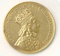 Frankreich, König Louis XIV., Goldmedaille 1654 auf die Salbung und ...