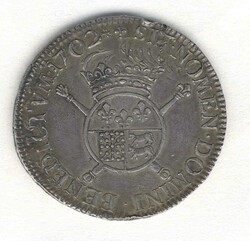 Frankreich, Ecu de Bearn aux insignes, Louis XIV., 1702 Pau, seltene ...