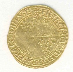 Frankreich, Sonnen-Gold-Ecu ohne Jahr, Franz I. (1515-1547), Gewicht ...