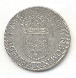 Frankreich, Ecu a la Meche Longue, 1648K, Bordeaux, Louis XIV, ...