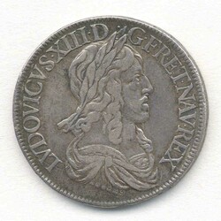 Frankreich, Ecu Blanc 1643D, Lyon, Louis XIII. (1610-1643), Gewicht ...