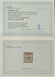 SAAR - 1920/59, großartige Sammlung im Falzlos-Vordruck-Ringbinder, ...