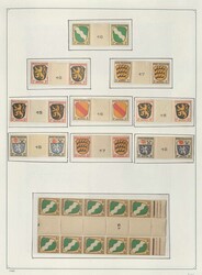 SAAR/FRANZÖSISCHE ZONE - reichhaltige Sammlung im KA/BE-Ringbinder ...