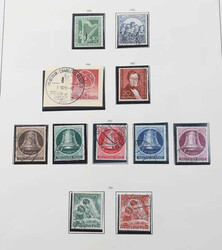 BERLIN - 1948/73, Sammlung auf Schwaneberger-Vordruckblätter, dabei ...