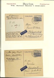 BERLIN - reichhaltige Kollektion gebrauchter Ganzsachenkarten im ...