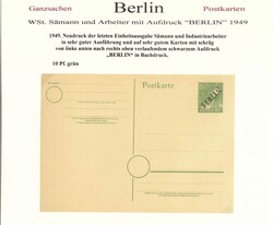 BERLIN/GANZSACHEN - 1949/90, reichhaltige Sammlung ungebrauchter ...
