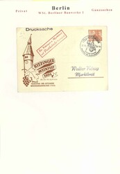 BERLIN/PRIVATGANZSACHEN - schöne Kollektion Privatganzsachen mit ...