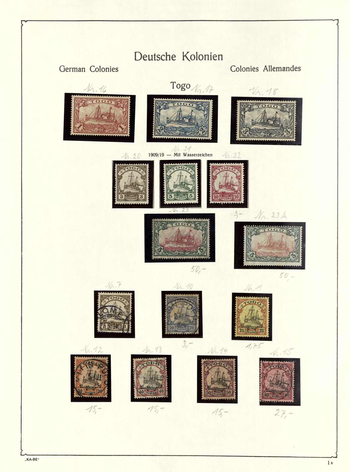 Image 39 for lot number 19W for Gert Müller 128th Auction