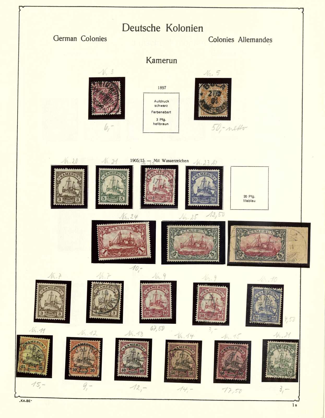 Image 20 for lot number 19W for Gert Müller 128th Auction