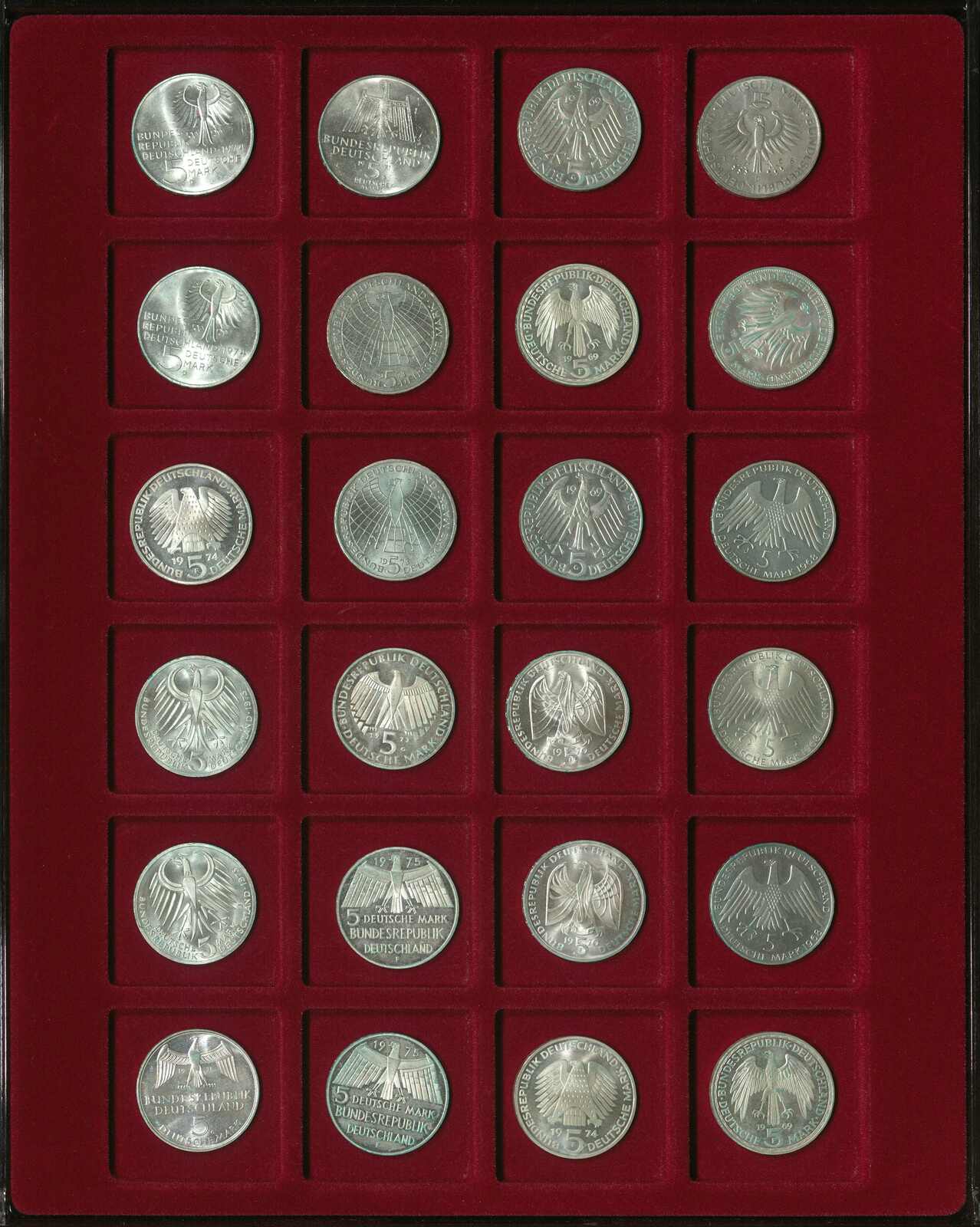 Bundesrepublik, reichhaltige Partie Münzen zu 5 DM, 10 DM, 10 Euro ...