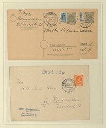 BUND/POSTHORN - interessante Sammlung Briefe, Karten und Ganzsachen ...