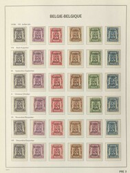 BELGIEN/VORAUSENTWERTUNGEN - 1938/75, interessante Kollektion von ...