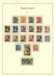 NEUSAAR - 1947/59, sauber gest. Sammlung in den Hauptnummern bis auf ...