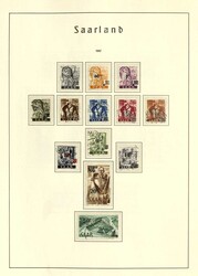 NEUSAAR - 1947/59, sauber gest. Sammlung in den Hauptnummern bis auf ...
