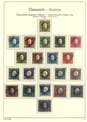 ÖSTERREICH/FELDPOST - schöne Sammlung der Feldpostmarken in den ...