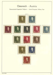 ÖSTERREICH/FELDPOST - schöne Sammlung der Feldpostmarken in den ...