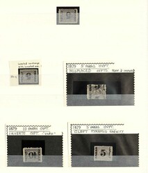 ÄGYPTEN - interessante Partie der Freimarken-Aufdruckausgabe 1879(Mi ...