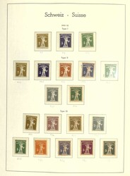 SCHWEIZ - 1907/59, sehr schöne postfr. Sammlung sauber und gepflegt ...