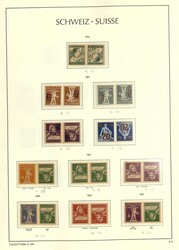SCHWEIZ/ZUSAMMENDRUCKE - 1909/50, wundervolle postfr. Sammlung ...