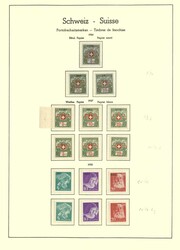 SCHWEIZ/PORTOFREIHEITSMARKEN - 1871/1935, gepflegte postfr. Sammlung ...
