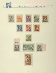 NEUSAAR - 1947/59, komplette postfr. Sammlung im ...