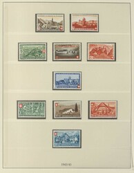 SCHWEIZ - 1938/58, schöne Sammlung überwiegend postfr. ...